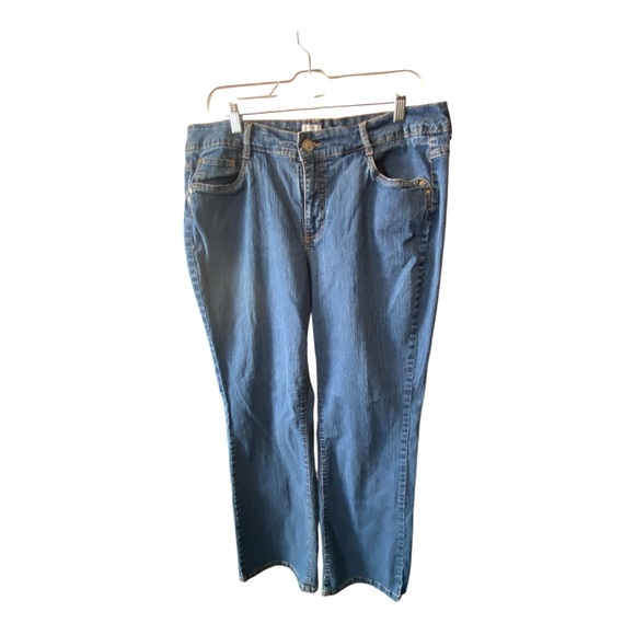 Just My Size Light Wash Straight Leg Blue Jeans Y2K Momcore Relaxed Mid Rise 20 - Picture 1 of 6